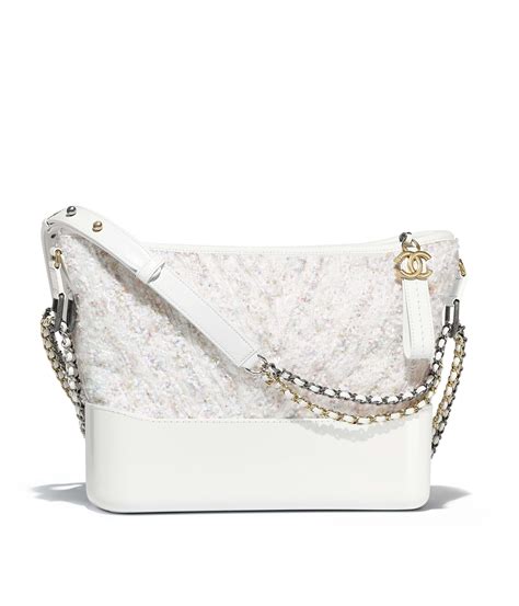 chanel gabrielle white|chanel gabrielle hobo bag.